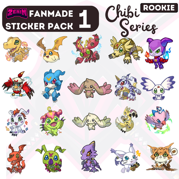 ZeninTCG - Fan made- Chibi Sticker pack 01 (Rookies) [INSTOCK]