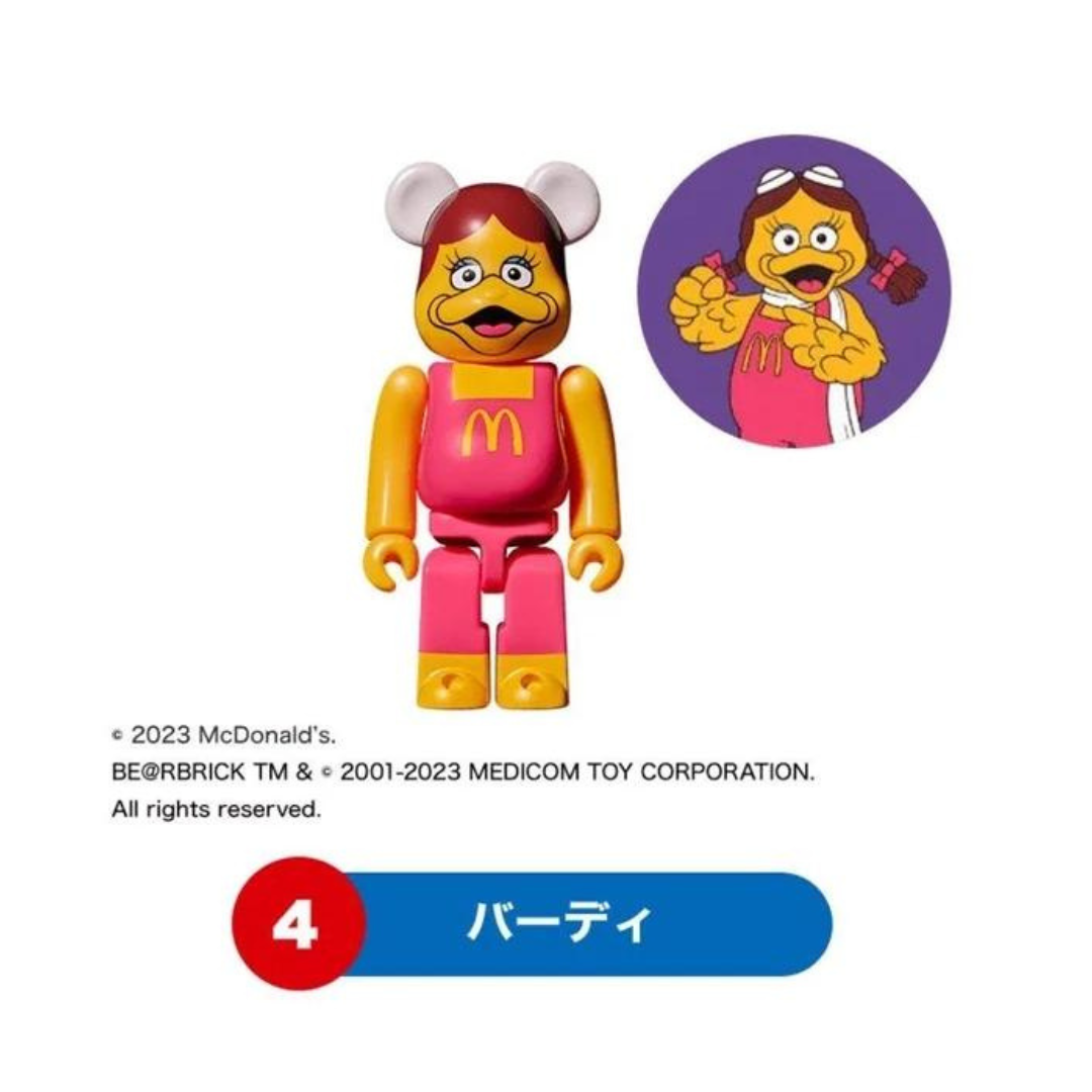 BE@RBRICK - Godzilla VS McDonald’s 150% Full Set of 4