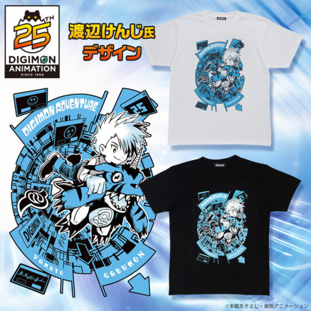 デジモンコン2025開催記念日tシャツ Digimon Adventure 25th Anniversary T-shirt (Yamato & Gabumon)
