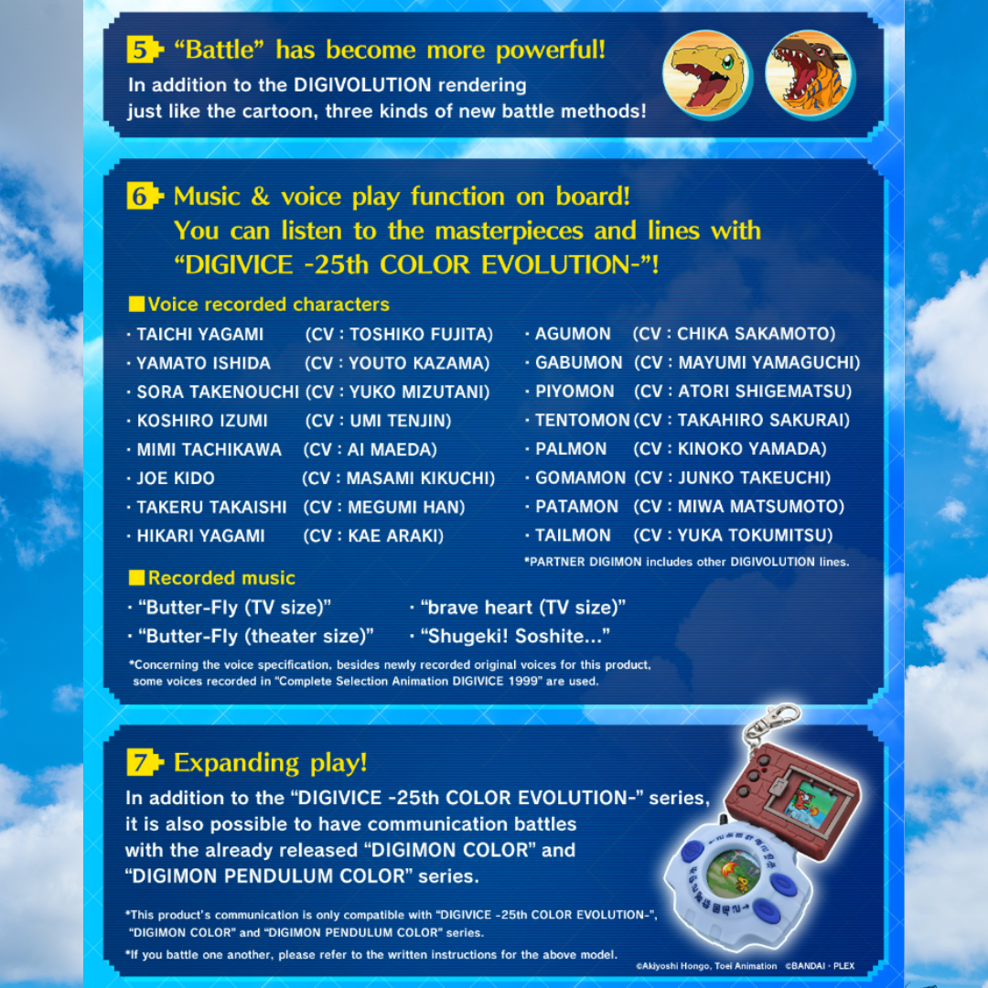 Digimon - Digimon Adventure Digivice 25th COLOR EVOLUTION