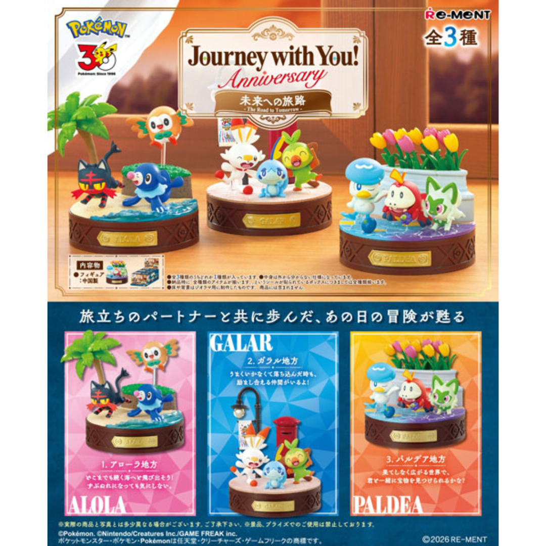 Pokémon - Journey with You! Anniversary The Road to Tomorrow 3Pack BOX