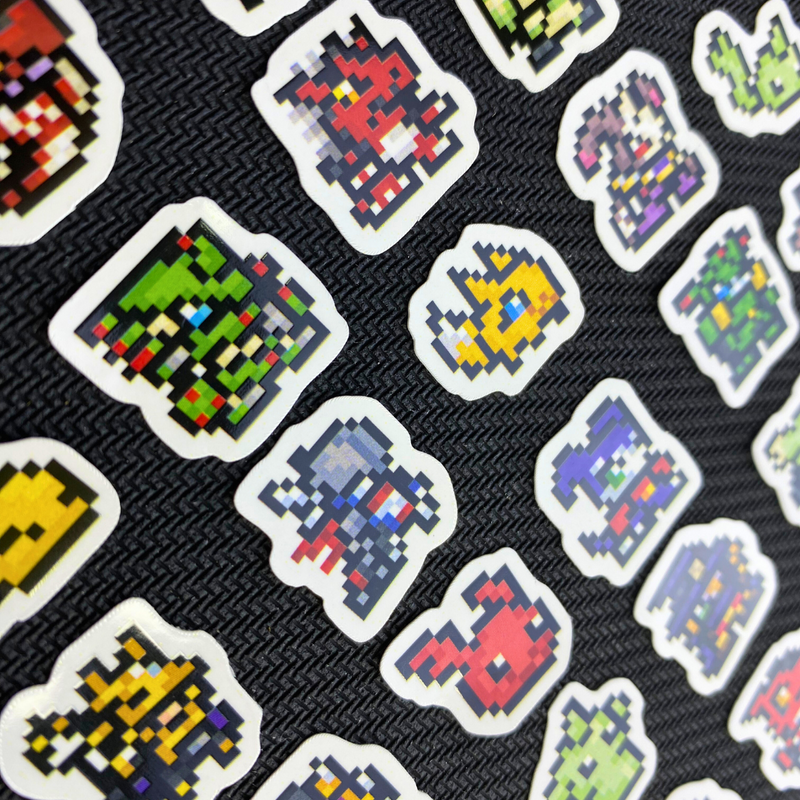 ZeninTCG - Fan-made- Digimon Anime Pixel Stickers [INSTOCK]