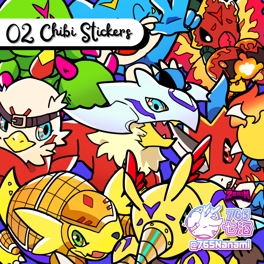 ZeninTCG - Fan made - Adventure 02 Chibi Sticker Pack