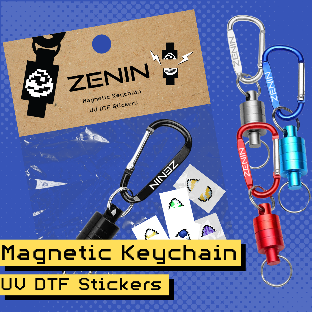 キーホルダー Vick  GDC Stickers Badges & Keychain Set Digimon - ZeninTCG Magnetic Keychain & Sticker Set