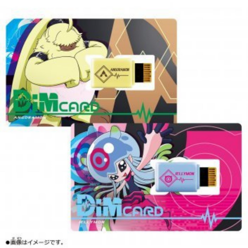 Digimon Vital Bracelet Digital Monster - Digivice V - Dim Card V2- Angoramon & Jellymon