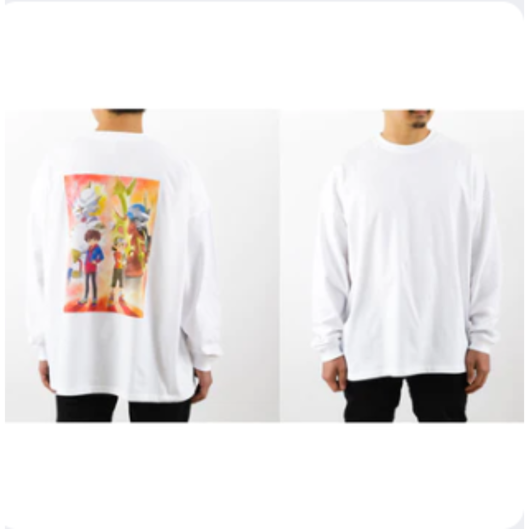 DigimonCon 2023 - Digimon Frontier x Digimon Ghost Game Oversized Long T-shirt