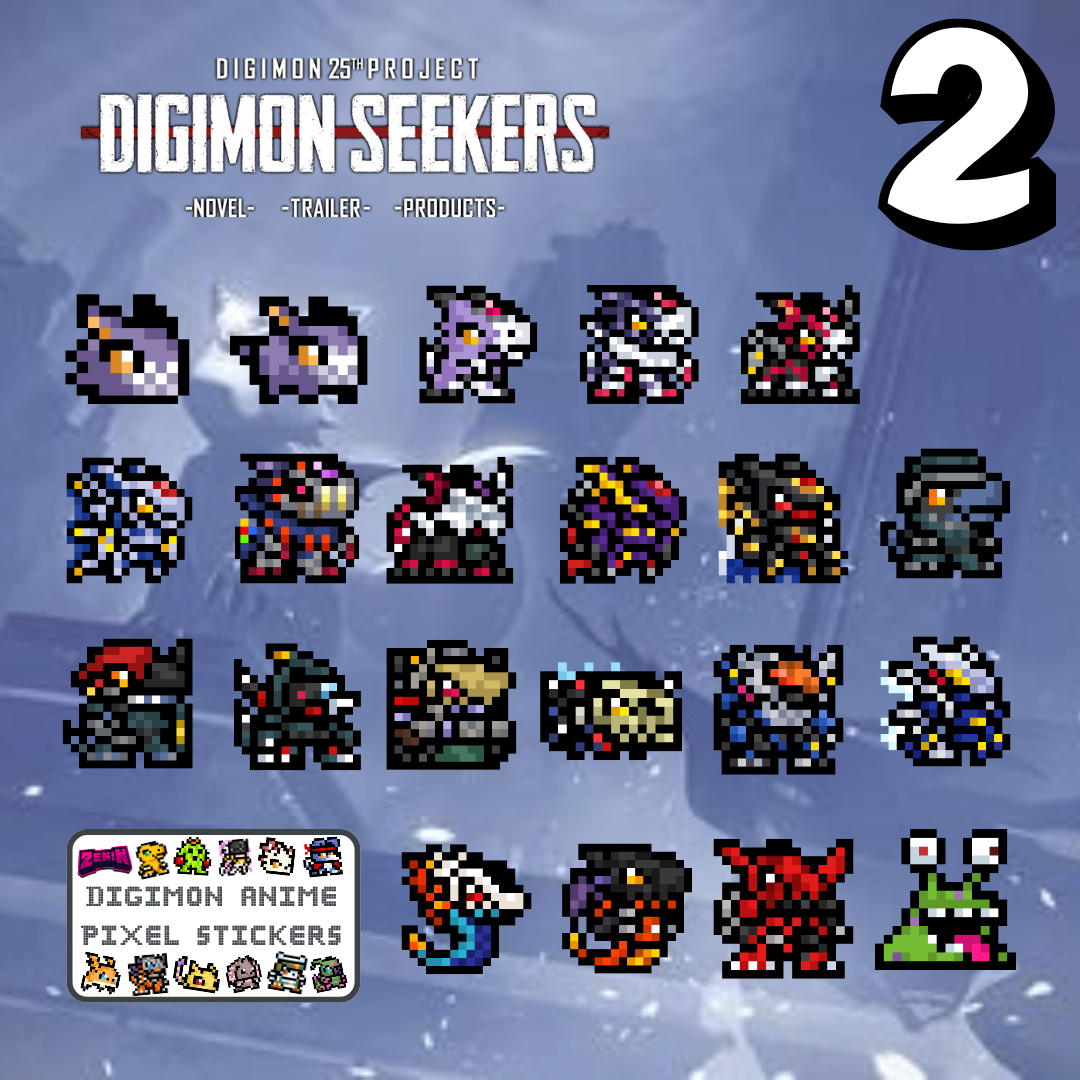 ZeninTCG - Fan-made- Anime Pixel Stickers [INSTOCK]