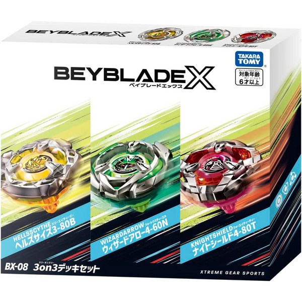 BEYBLADE X -BX-08 3on3 deck set