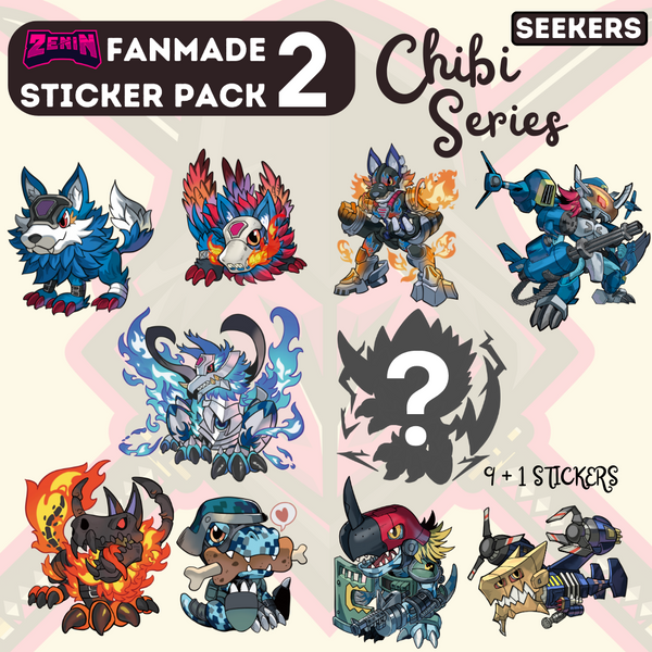 ZeninTCG - Fan-made- Chibi Sticker Pack 02 (Seekers) [INSTOCK]