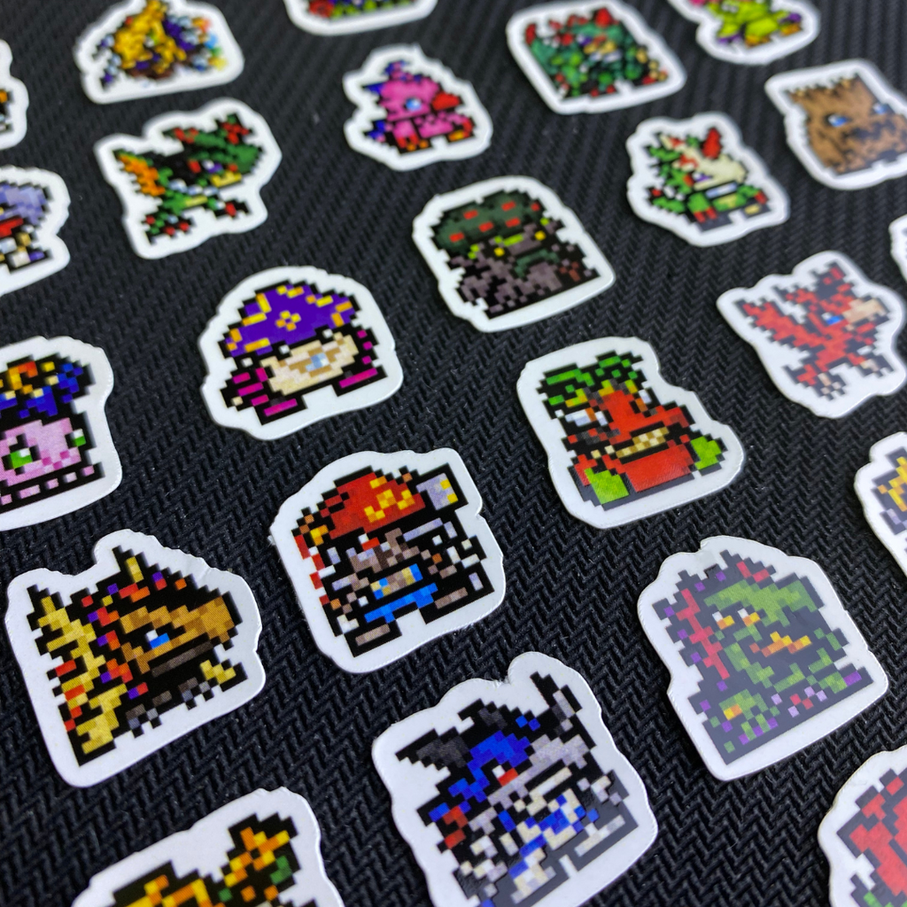 Pixel Glass Sticker ZeninTCG - Fan-made- Mini Pixel Sticker Pack (Pendulum Series)