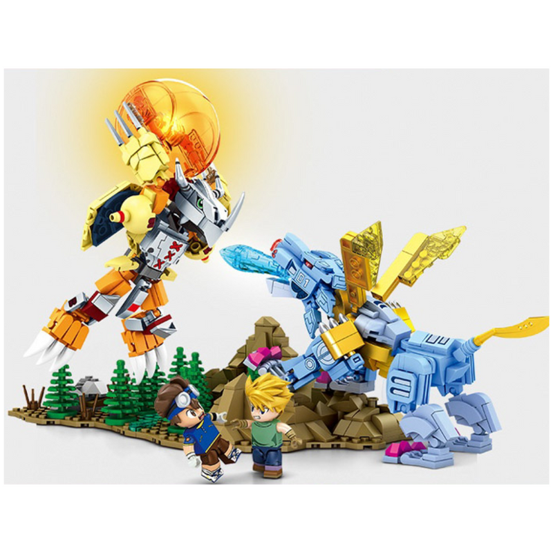 Digimon - SEMBOBLOCK Wargreymon vs Metalgarurumon set 