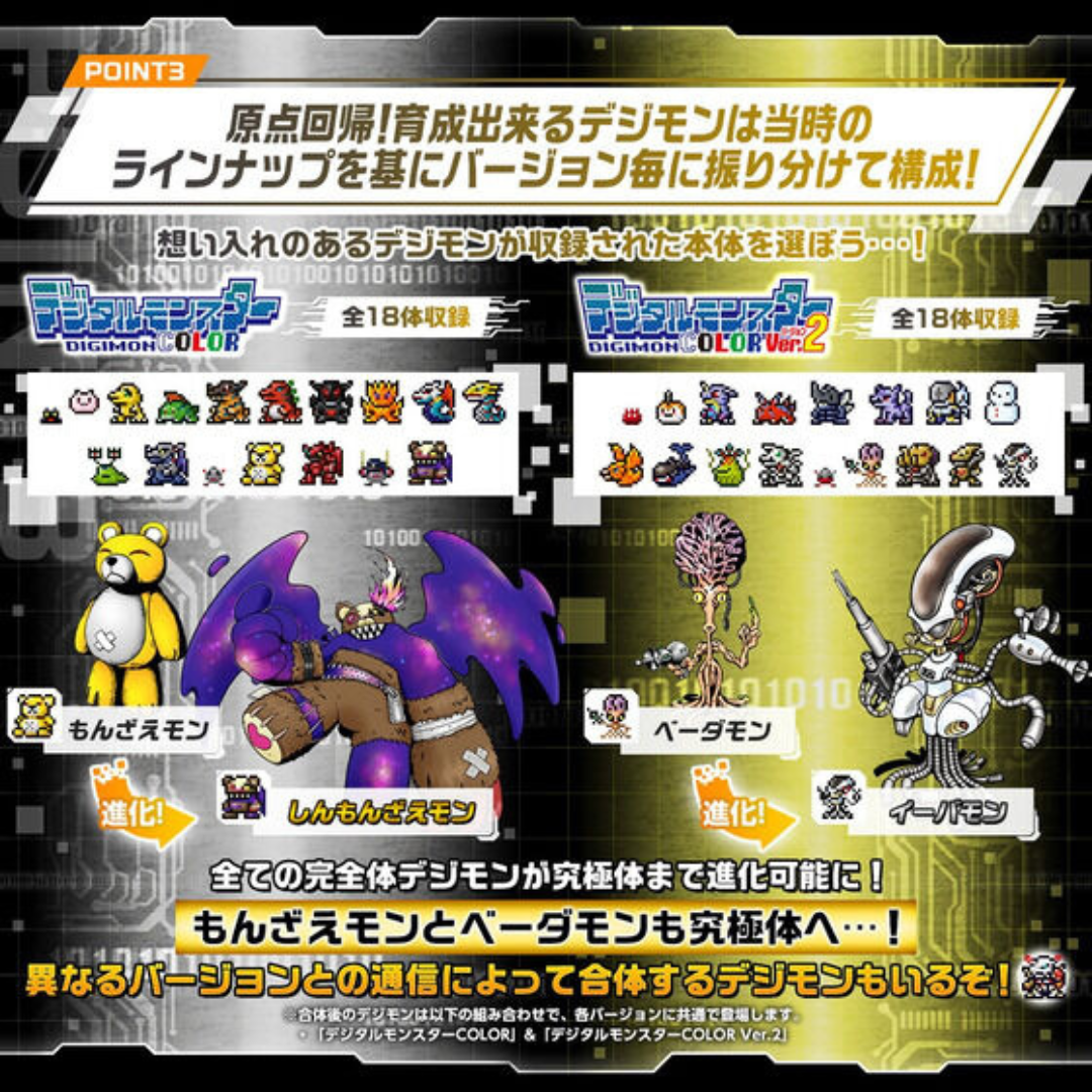 デジモンCOLORver.2 Digimon COLOR Vpet (Ver.1 Original Clear/Ver.2 Original Smoke)
