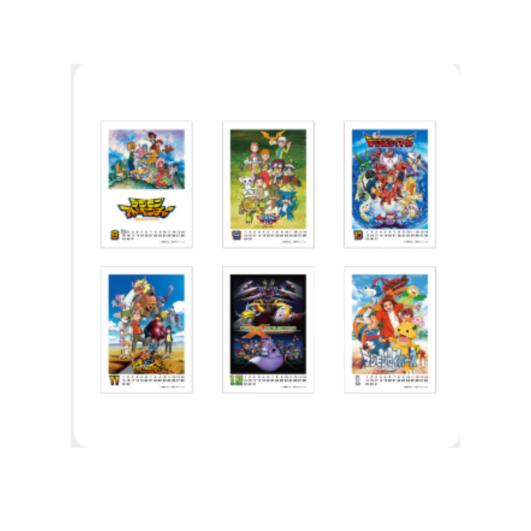 Digimon Partners -  Memory Illustration Project Acrylic Photo Frame Calendar 