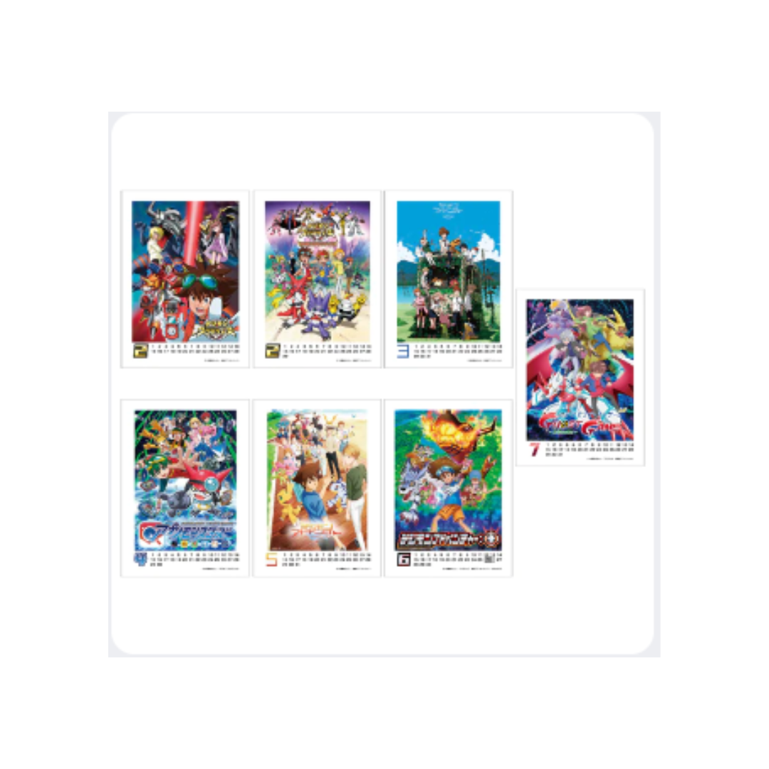Digimon Partners -  Memory Illustration Project Acrylic Photo Frame Calendar 