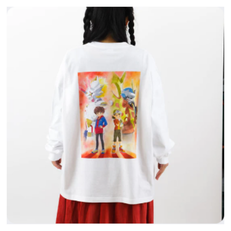DigimonCon 2023 - Digimon Frontier x Digimon Ghost Game Oversized Long T-shirt
