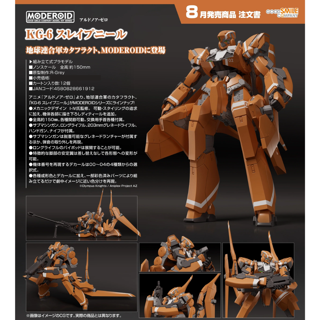 ALDNOAH.ZERO - MODEROID - KG-6 Sleipnir [PRE-ORDER] (RELEASE AUG26)