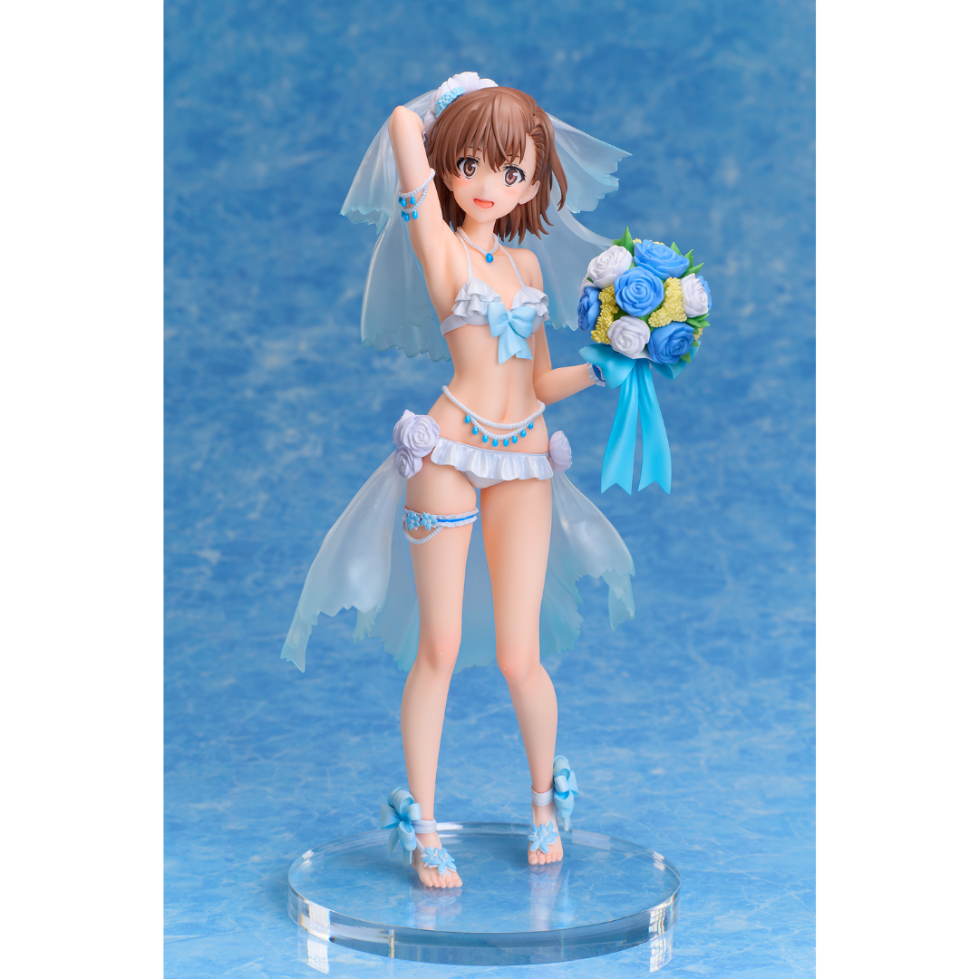 A Certain Scientific Railgun T - A.DIMENSION 1/7 Complete Figure - Mikoto Misaka Wedding Swimsuit Ver. [PRE-ORDER] (RELEASE APR26)