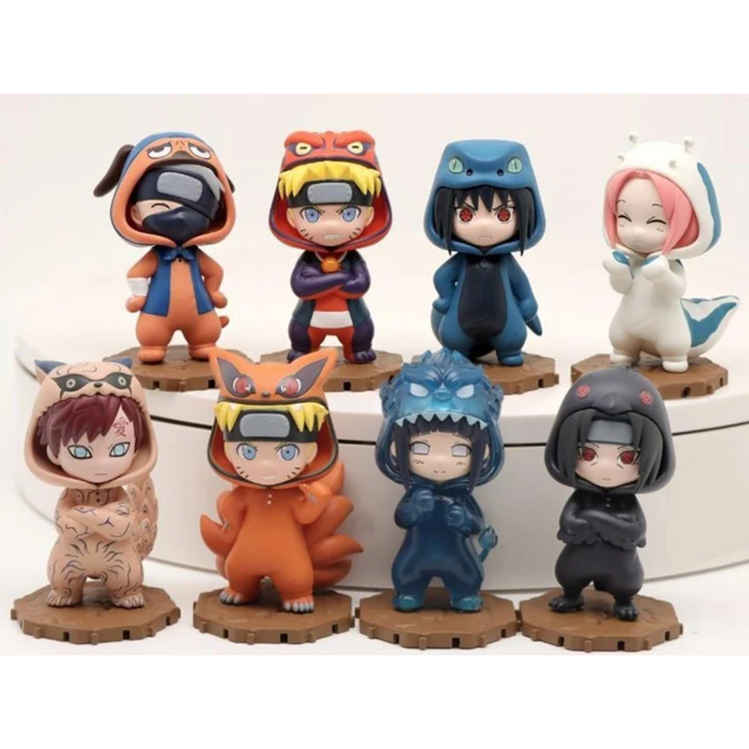 Naruto - BN figure Q Naruto shippuden- Pajamas series (FULL SET OF 8) [INSTOCK]