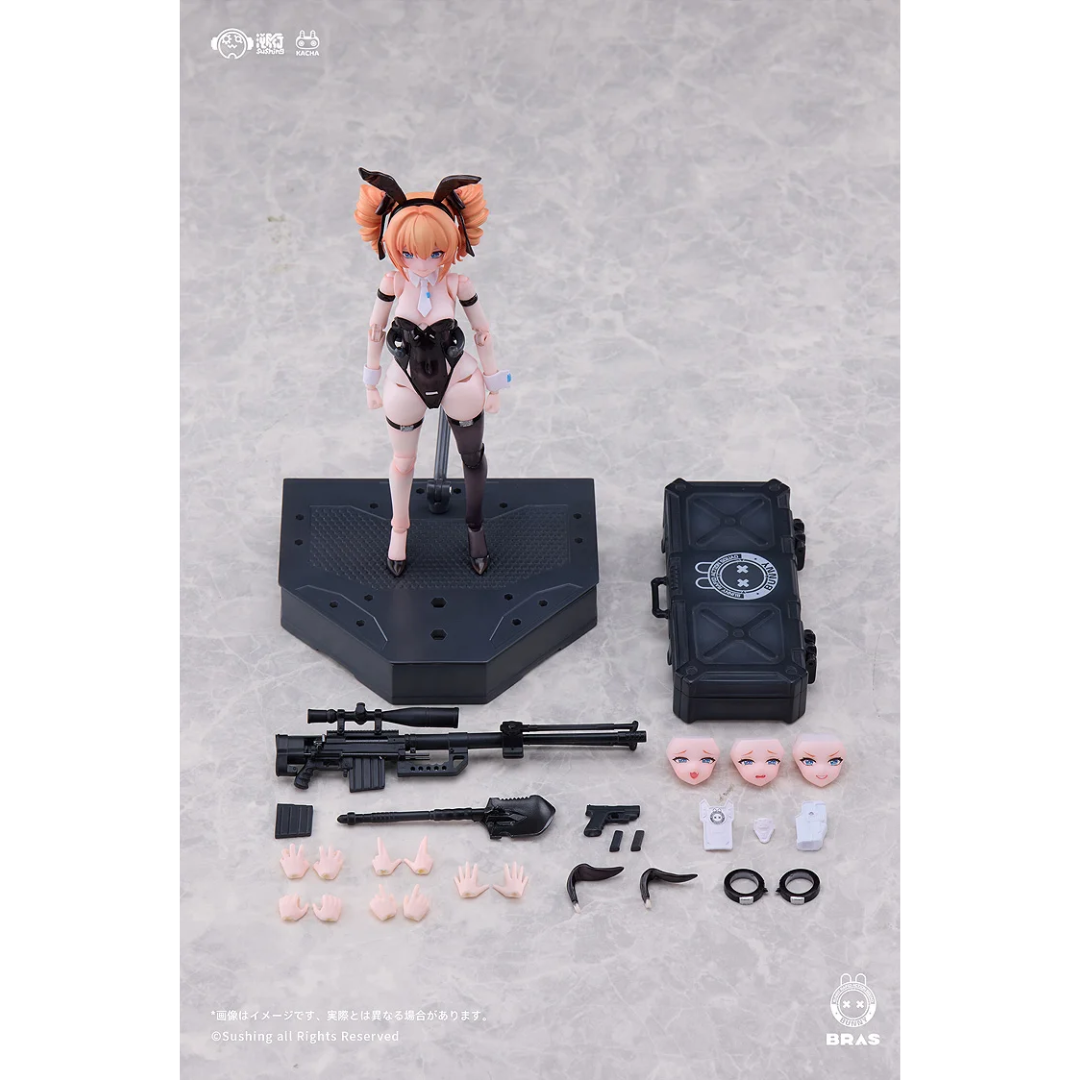 BUNNY RAPID ACTION SQUAD - Sushing 1/12 Scale Articulated Figure BUNNY RAPID ACTION SQUAD - Sushing 1/12 Scale Articulated Figure