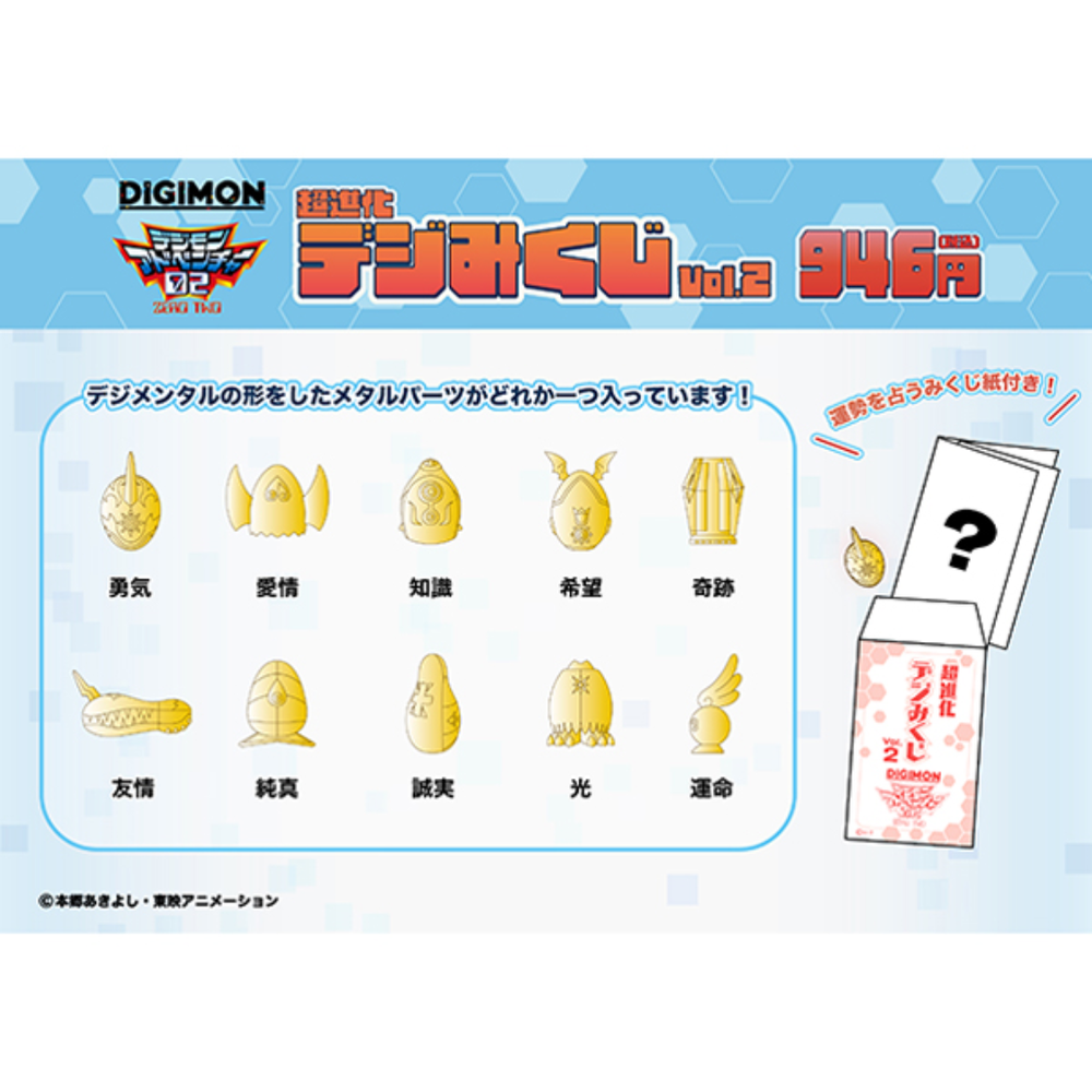 [Digimon Adventure 02] Digi Fortune Vol. 2 (1 of 10 types, 1 random)