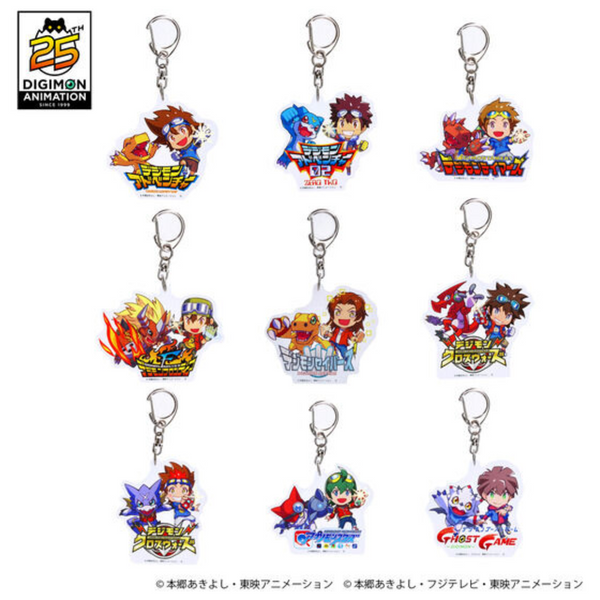 Digimon Adventure 25th Anniversary Anime Series Acrylic Keychain [PRE-ORDER] (RELEASES JUL-AUG24)