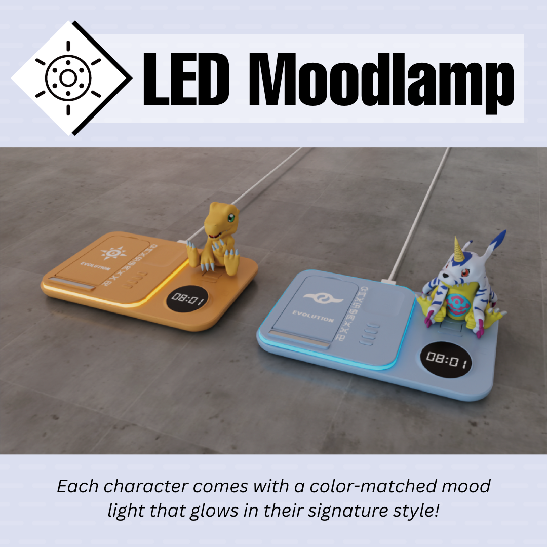 Digimon - Digimon Adventure - Korea Exclusive - 5 in 1 Wireless Charging Pad (Agumon/Gabumon) [PRE-ORDER] (RELEASE NOV-DEC25)