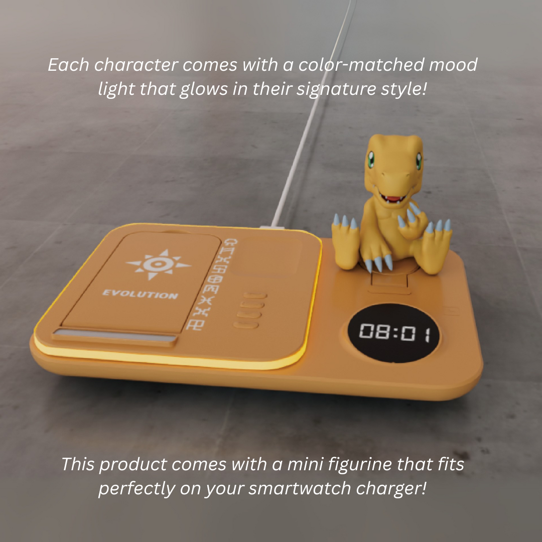 Digimon - Digimon Adventure - Korea Exclusive - 5 in 1 Wireless Charging Pad (Agumon/Gabumon) [PRE-ORDER] (RELEASE NOV-DEC25)