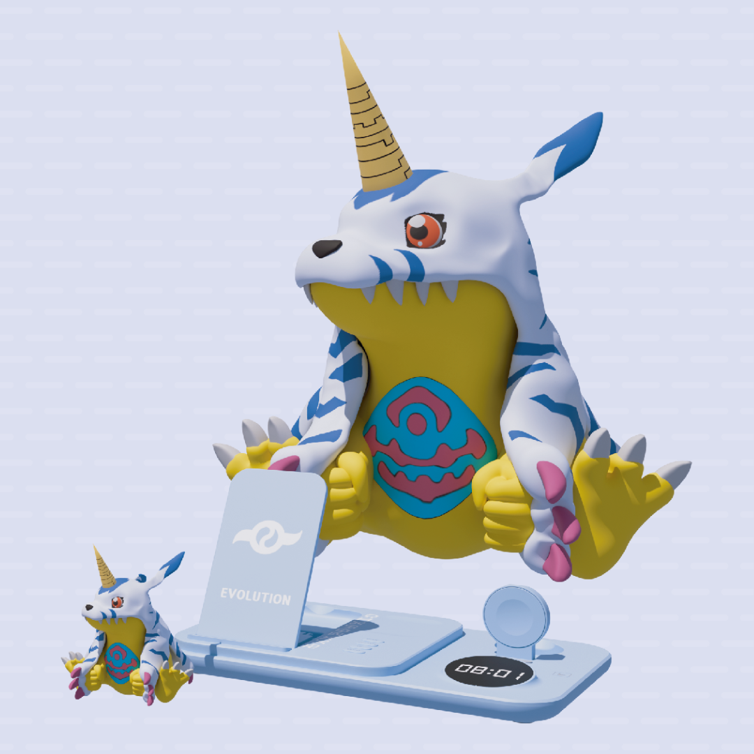 Digimon - Digimon Adventure - Korea Exclusive - 5 in 1 Wireless Charging Pad (Agumon/Gabumon) [PRE-ORDER] (RELEASE NOV-DEC25)
