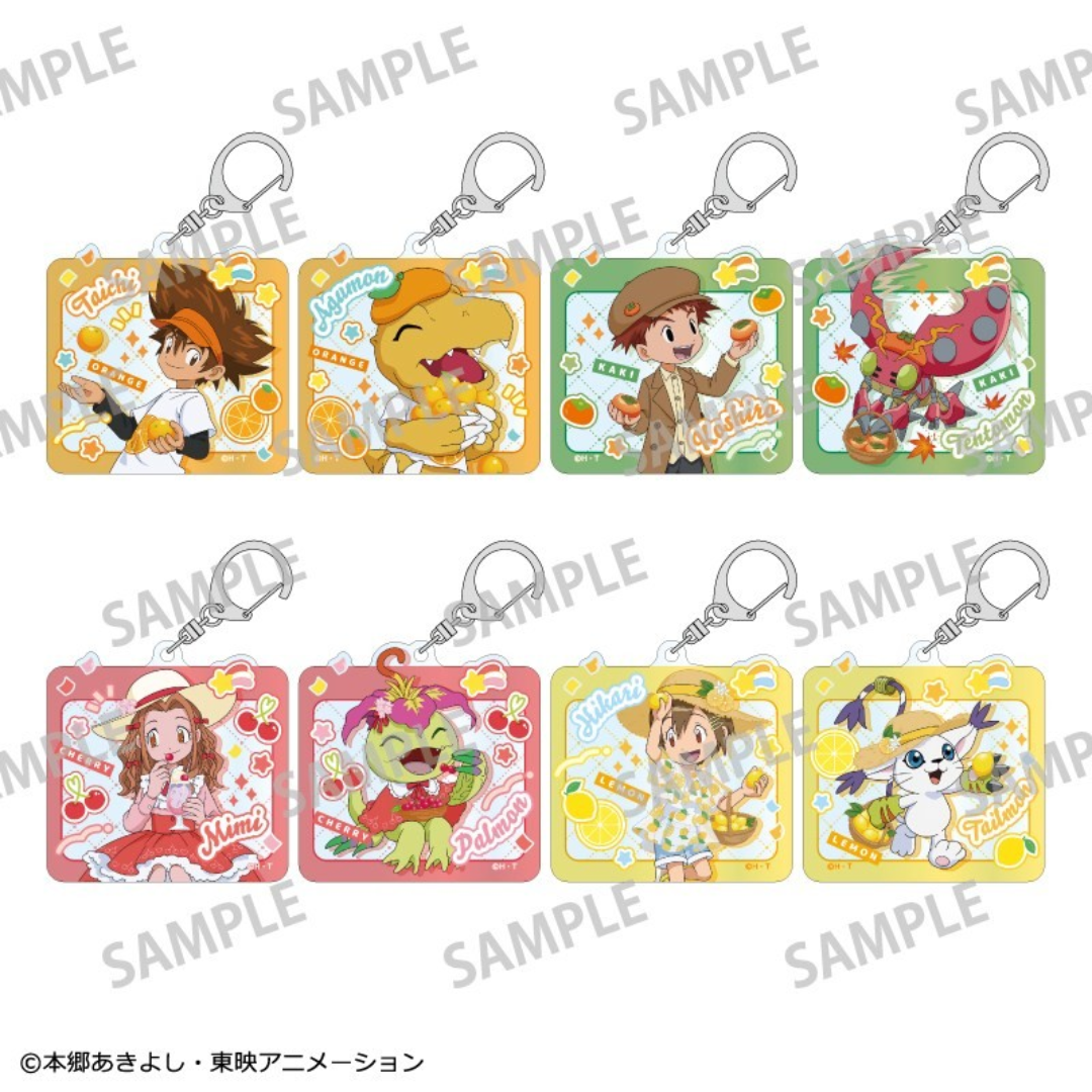 Digimon Adventure - Trading Acrylic Keyholder Vol.1 Fruit Party 1BOX (8PCS)  [PRE-ORDER](RELEASE FEB26)
