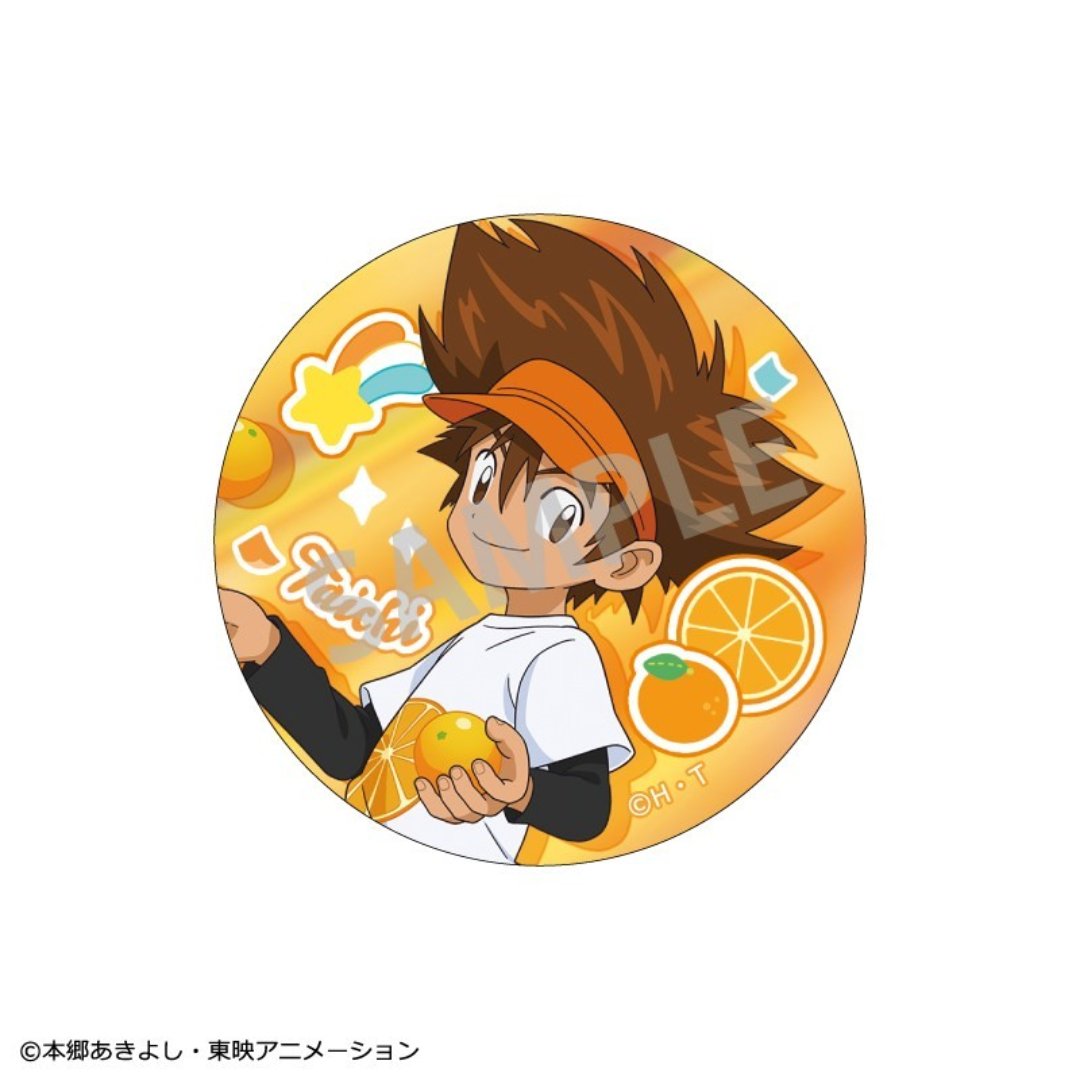 Digimon Adventure - Trading Metallic Badges Vol.1 Fruit Party 1BOX (8PCS)  [PRE-ORDER](RELEASE FEB26)