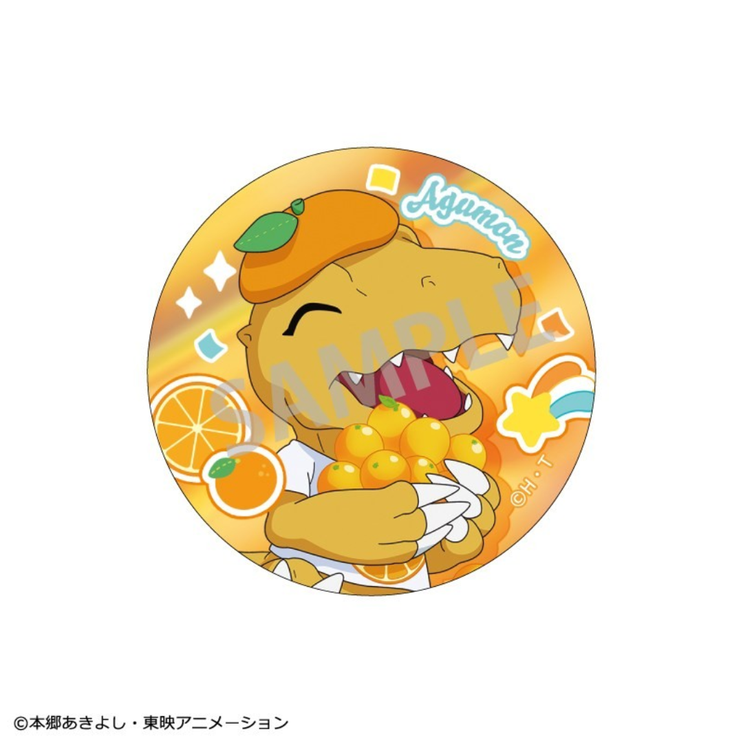 Digimon Adventure - Trading Metallic Badges Vol.1 Fruit Party 1BOX (8PCS)  [PRE-ORDER](RELEASE FEB26)