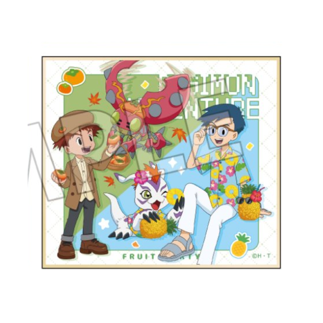 Digimon Adventure - Trading Mini Shikishi Fruit Party 1BOX (12PCS) [PRE-ORDER](RELEASE FEB26)