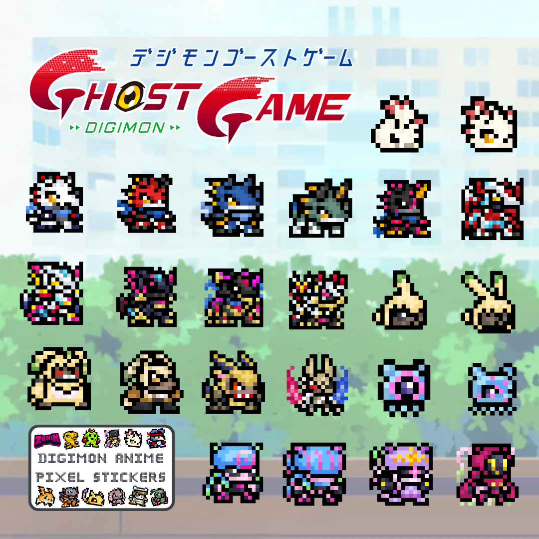 ZeninTCG - Fan-made- Anime Pixel Stickers [INSTOCK]