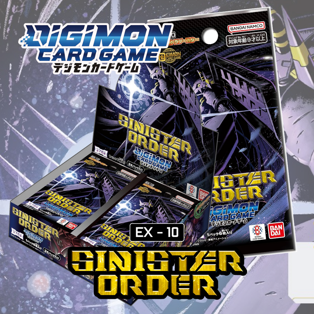 Digimon Card Game - Booster Box - EX10 - SINISTER ORDER (JP) Digimon Card Game - Booster Box - EX10 - SINISTER ORDER (JP)