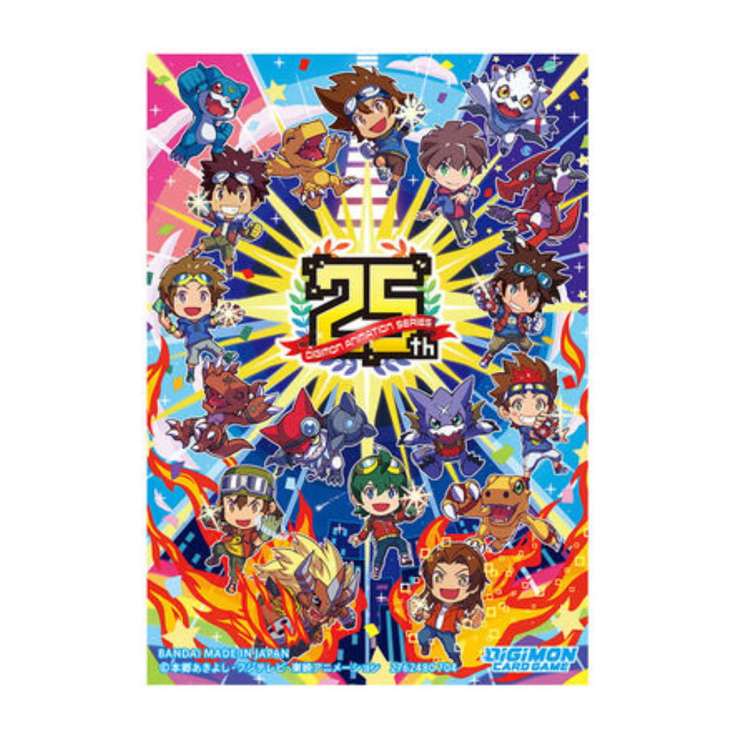 Digimon Card Game - Official Card Sleeve DIGIMON ANIMATION SERIES 25th (JP) [PRE-ORDER] (RELEASE MAY-JUN25)
