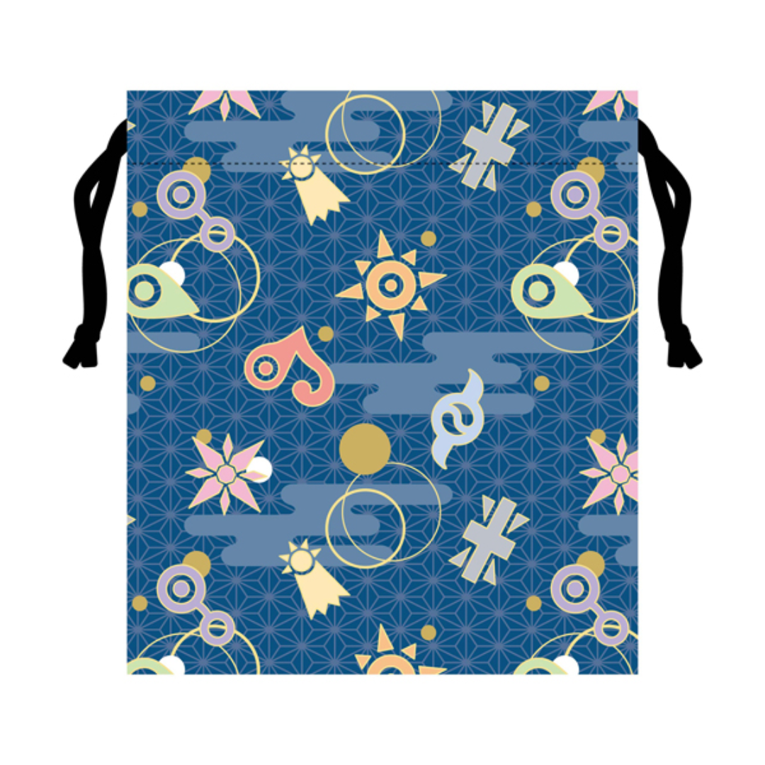Digimon - Digimon Adventure 25th Anniversary - Crest Chirimen Drawstring Bag [PRE-ORDER] (RELEASES JAN-FEB25)