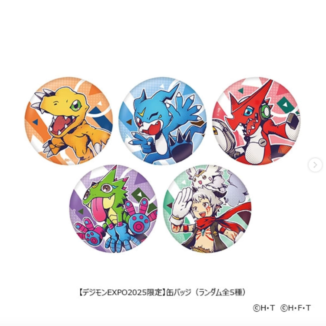 Digimon - Digimon Expo 2025 - Can Badge (Blind Bag) (5 types) [INSTOCK]