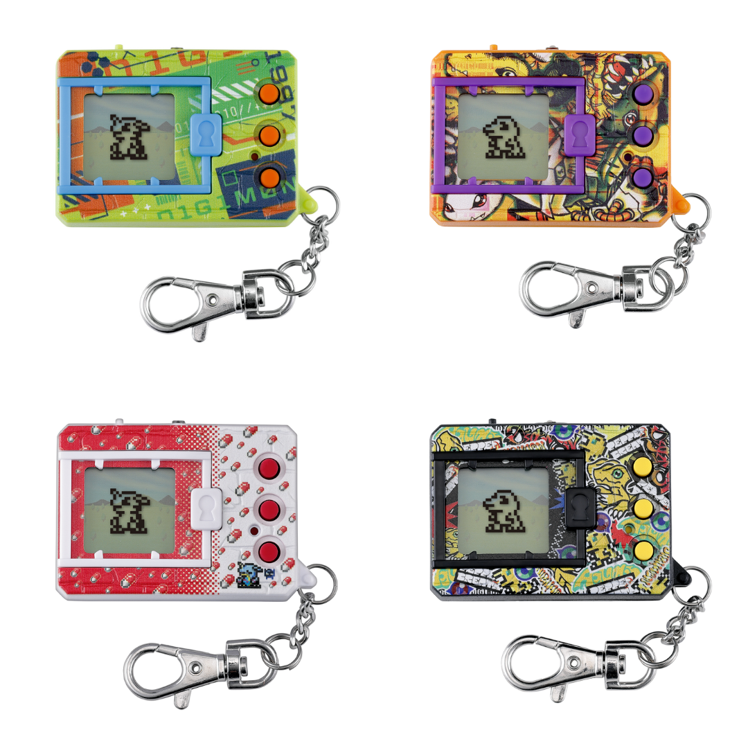 Digimon - Digimon Original New Wave 1 Vpet (DIGITAL CAMOUFLAGE/DIGIVOLUTION AGUMON/PIXEL PROTEIN/GRAFFITI AGUMON)  [PRE-ORDER] (RELEASES APR-MAY26)