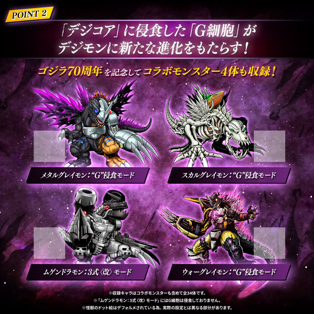デジモンCOLOR ゴジラ 70th Edition G”侵食モード クラシック Digimon - Digital Monster COLOR Godzilla 70th Edition