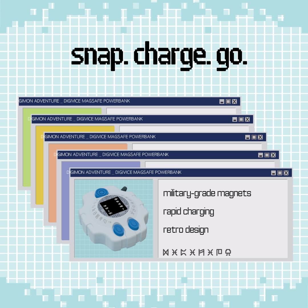 Digimon - Exclusive - Digivice MagSafe Power Bank  [PRE-ORDER] (RELEASE JAN-FEB26)