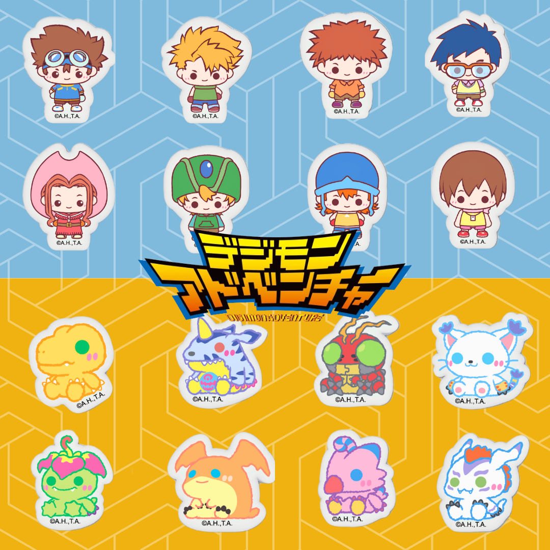 Digimon - Pop Up Store Exclusive - Digimon Adventure Bubble Stickers (Tamers/Digimon) [INSTOCK]