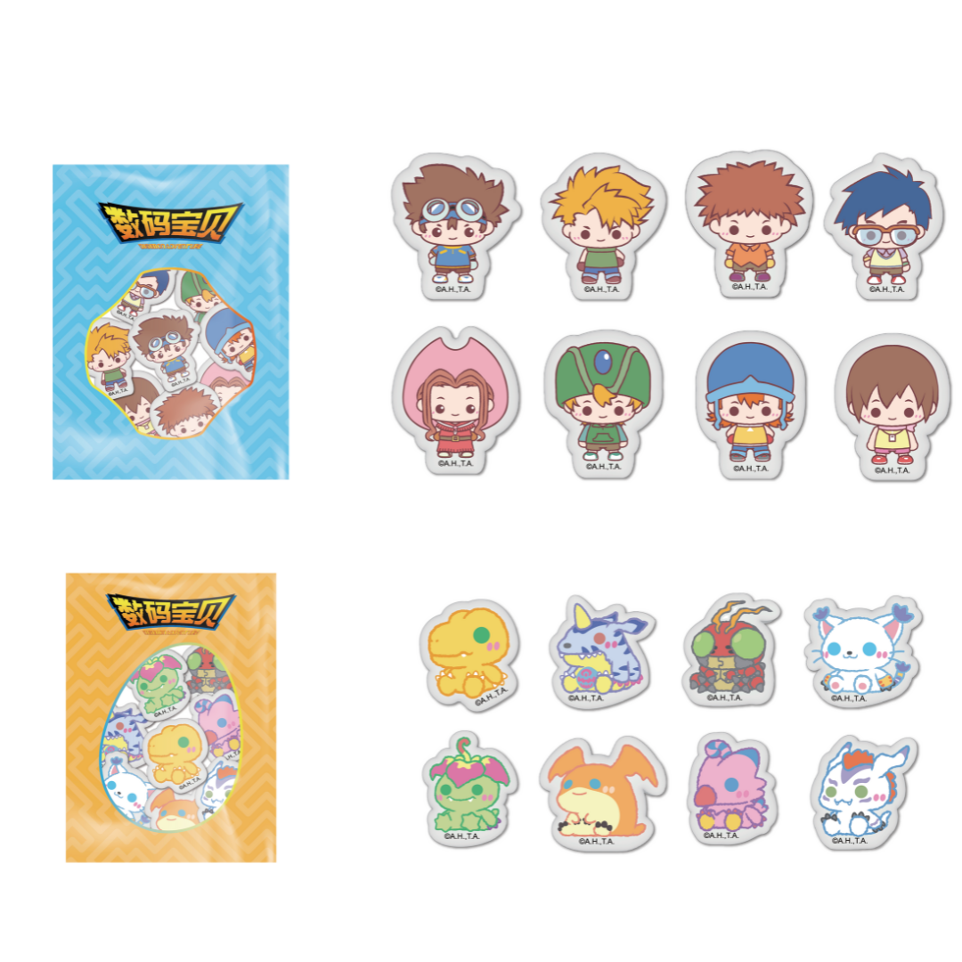 Digimon - Pop Up Store Exclusive - Digimon Adventure Bubble Stickers (Tamers/Digimon) [INSTOCK]
