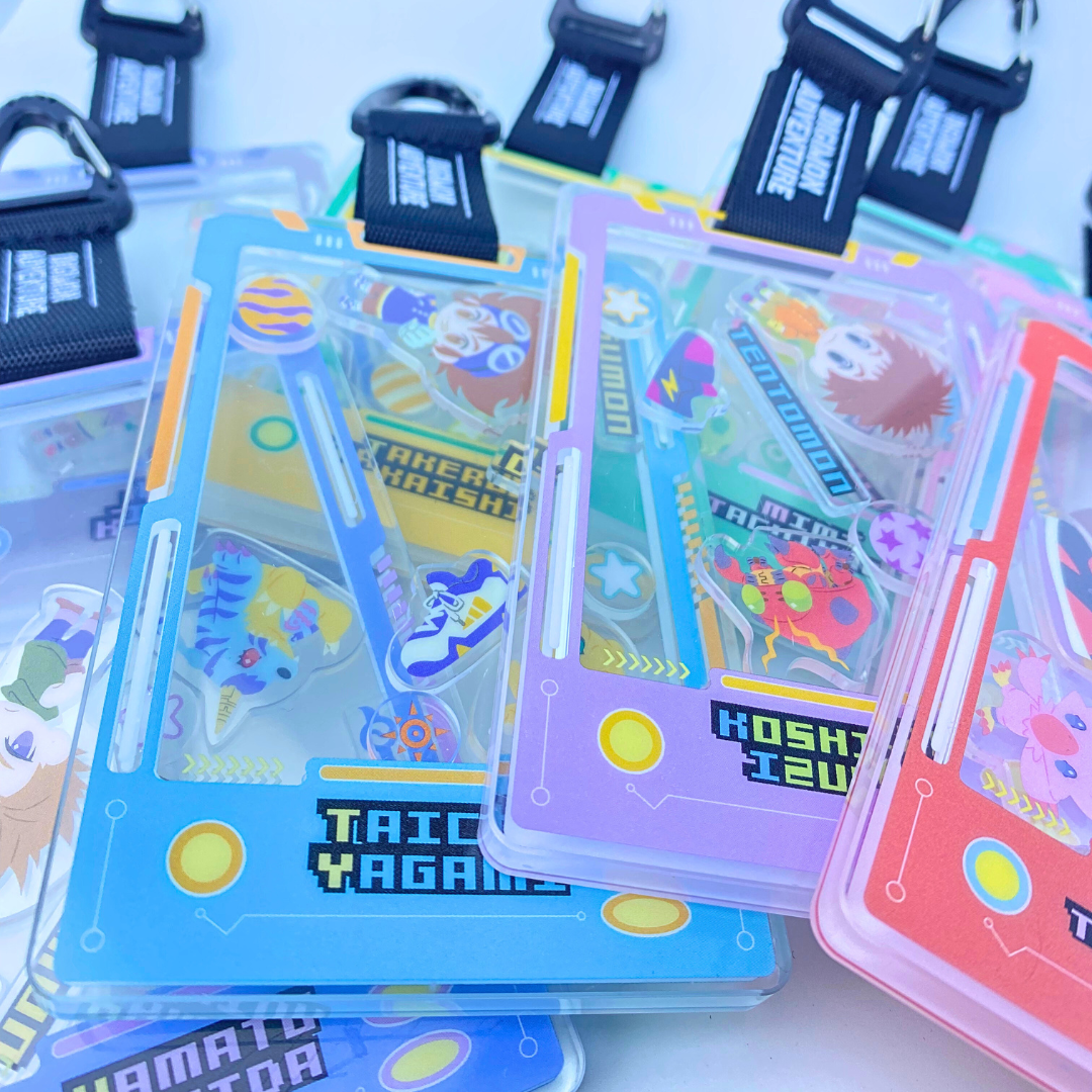 Digimon - Pop Up Store Exclusive - Digimon Adventure Cute Grain Luggage Tag Keychain [INSTOCK]