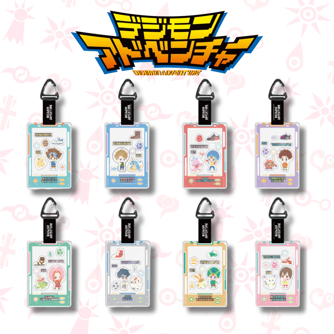 Digimon - Pop Up Store Exclusive - Digimon Adventure Cute Grain Luggage Tag Keychain [INSTOCK]
