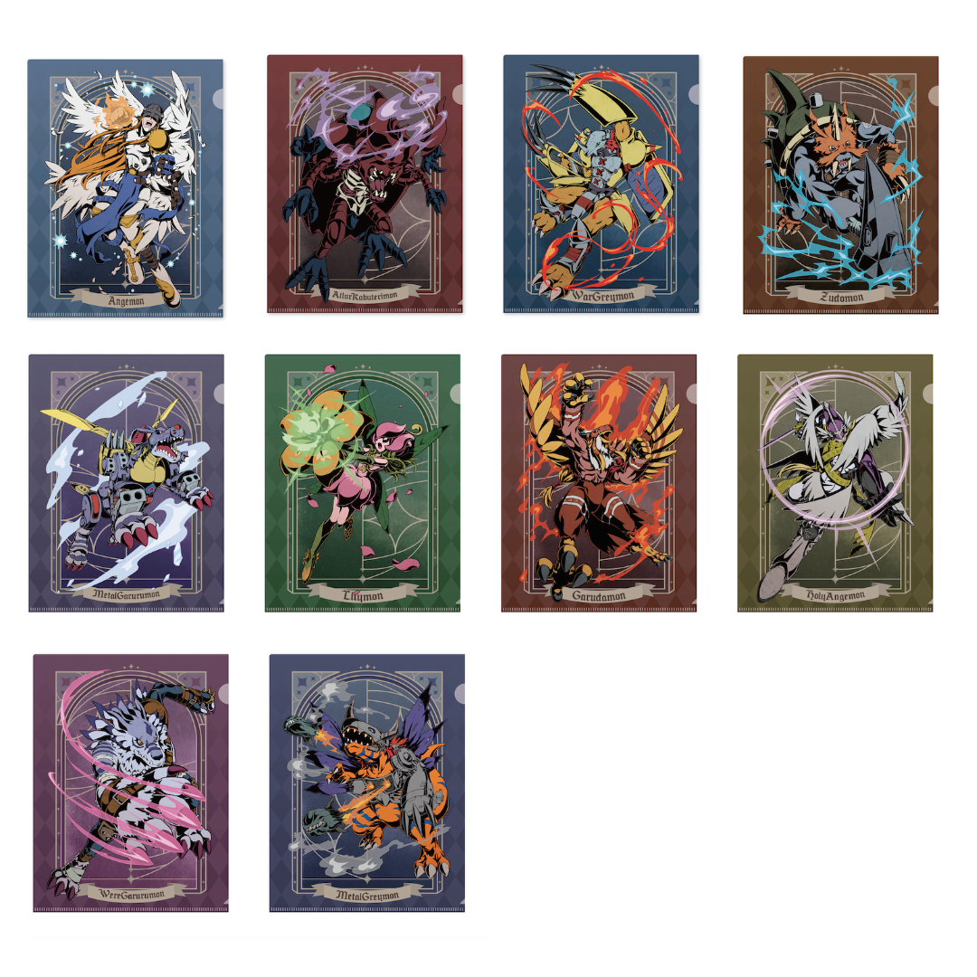 Digimon- Pop Up Store Exclusive - Digimon Adventure Ink Style Plastic File [INSTOCK]