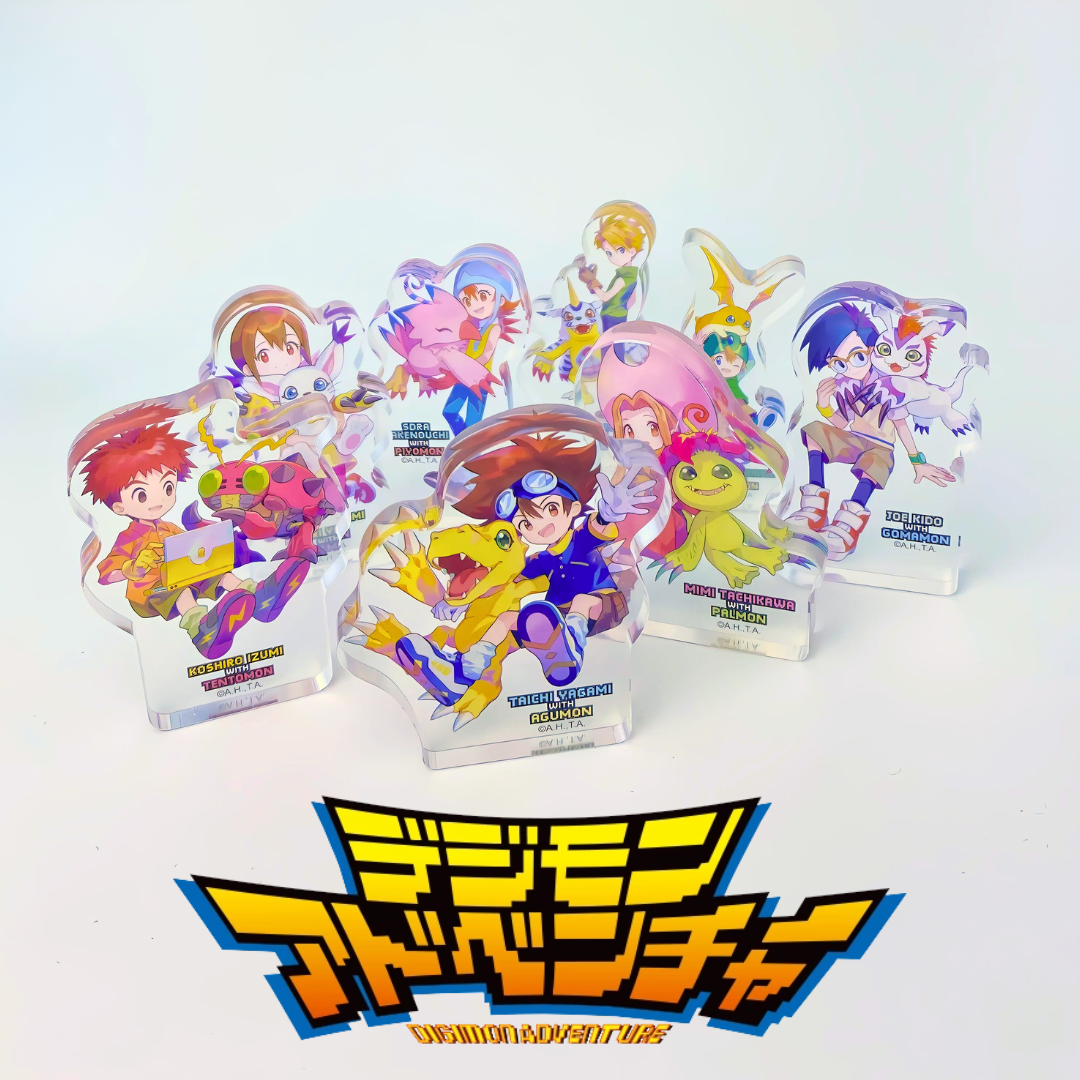 Digimon - Pop Up Store Exclusive - Digimon Adventure Mini Acrylic Stand (FULL SET OF 8) [INSTOCK]