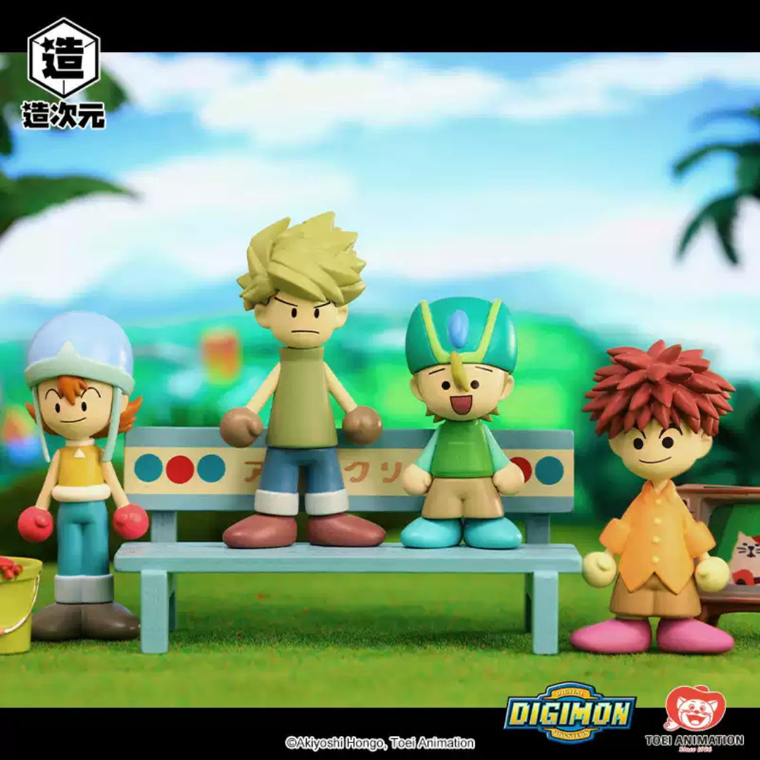Digimon - Pop Up Store Exclusive - Digimon Adventure Wooden Doll Keychain (FULL SET OF 8) [INSTOCK]