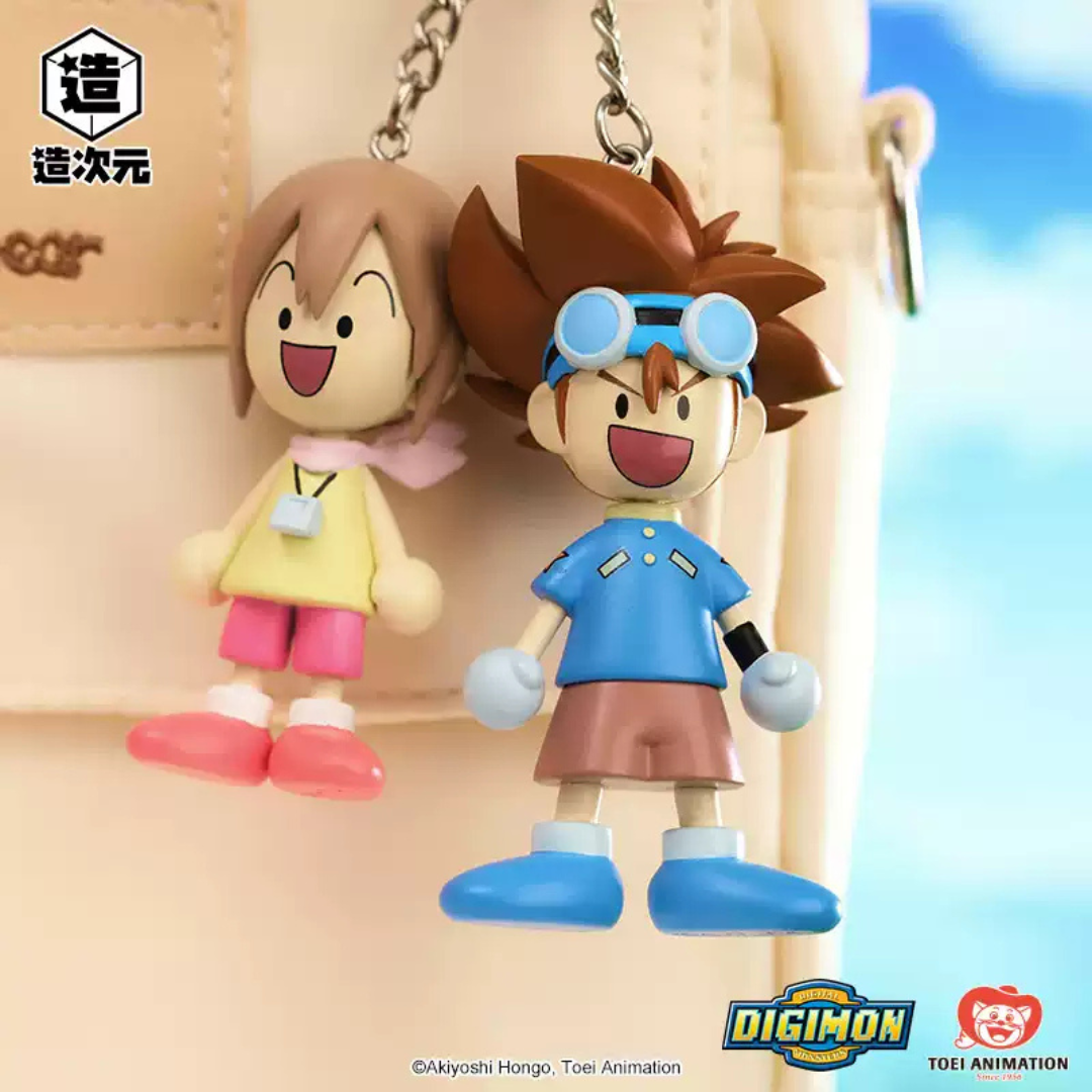 Digimon - Pop Up Store Exclusive - Digimon Adventure Wooden Doll Keychain (FULL SET OF 8) [INSTOCK]