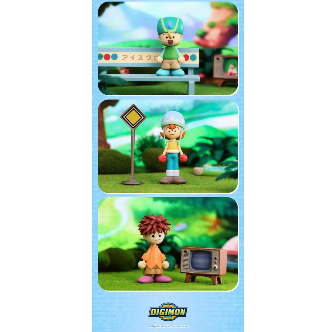 Digimon - Pop Up Store Exclusive - Digimon Adventure Wooden Doll Keychain (FULL SET OF 8) [INSTOCK]