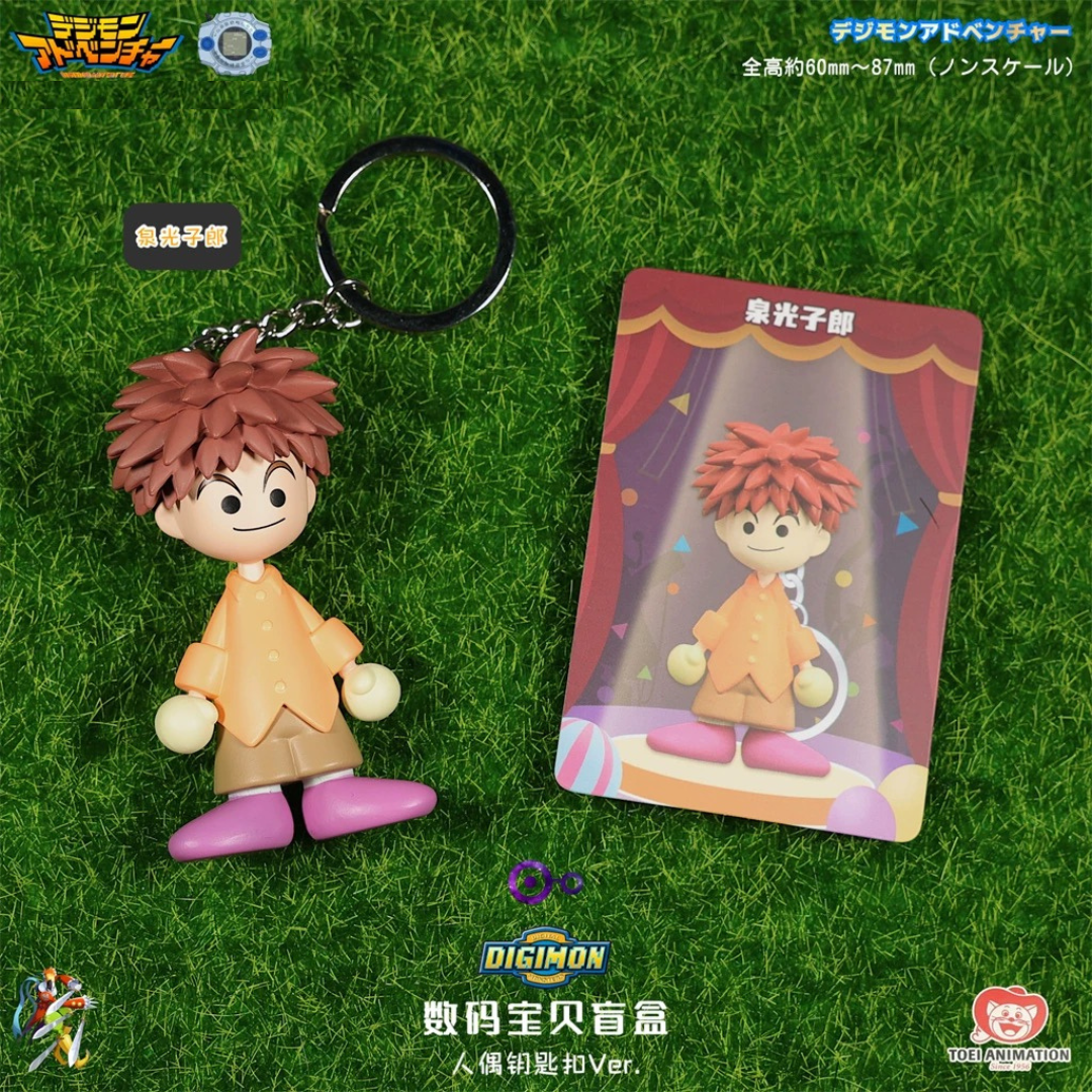 Digimon - Pop Up Store Exclusive - Digimon Adventure Wooden Doll Keychain (FULL SET OF 8) [INSTOCK]